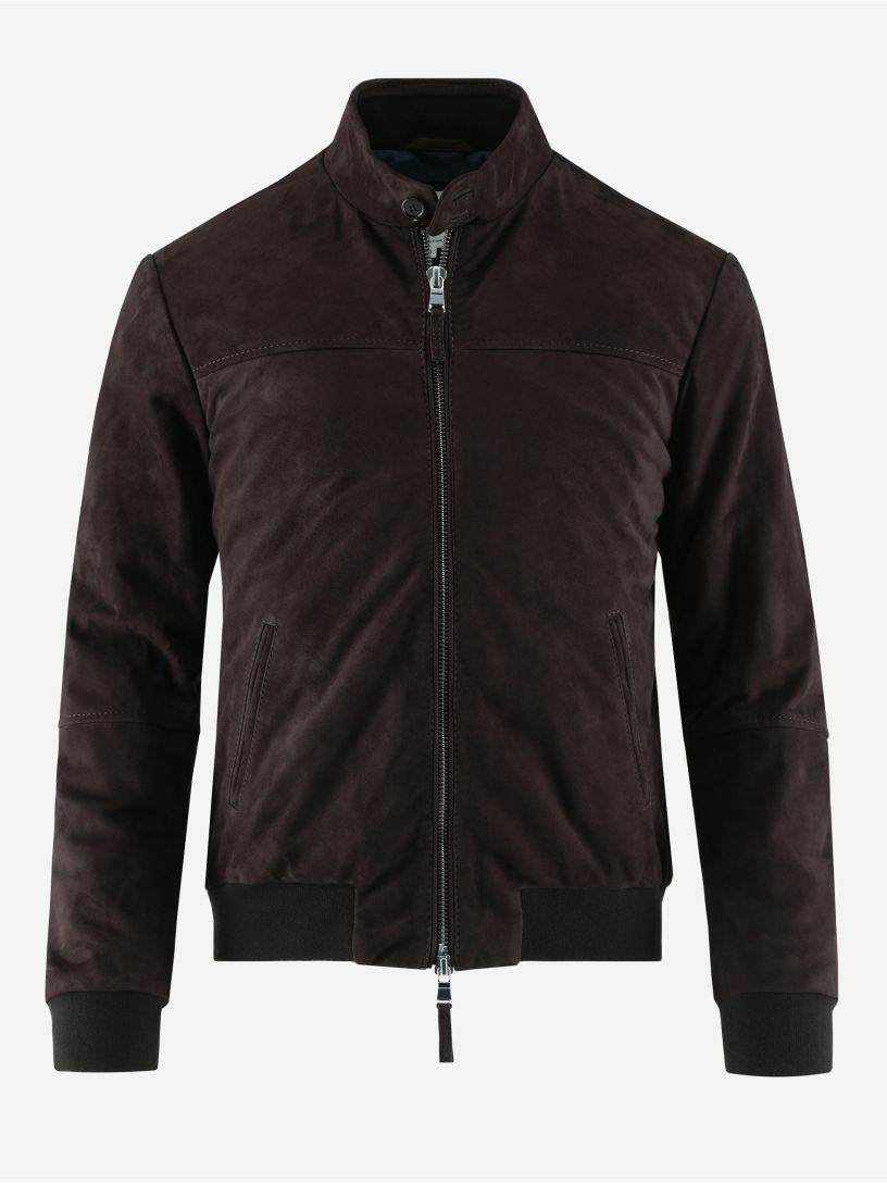 Chamarra Bomber de Gamuza