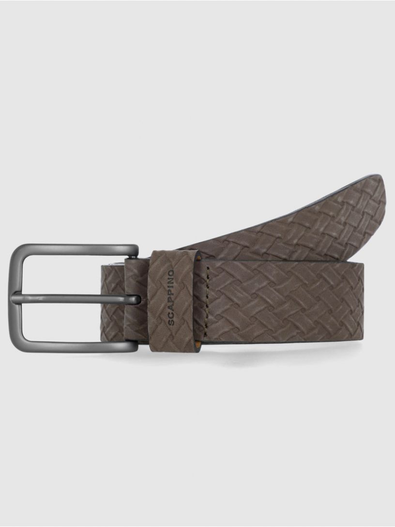 Cinturon de Piel Textura Trenza