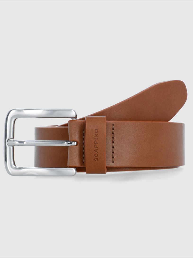 Cinturon de Piel Casual Plano