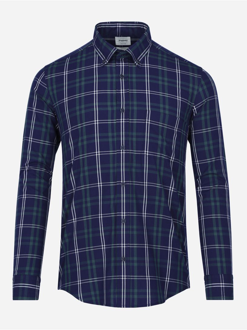 Camisa Casual Oxford Cuadros Slim Fit