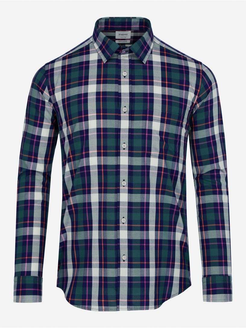 Camisa Casual Regular Fit Oxford a Cuadros