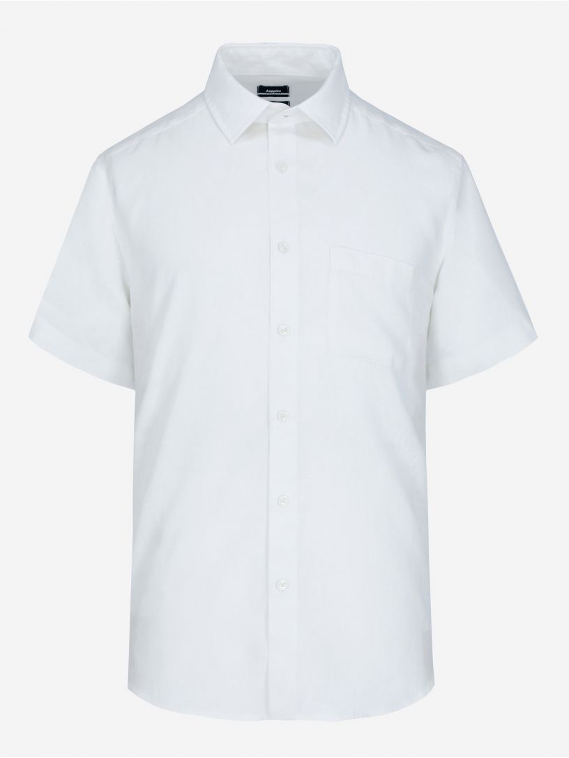 Camisa Casual Pure Linen Manga Corta