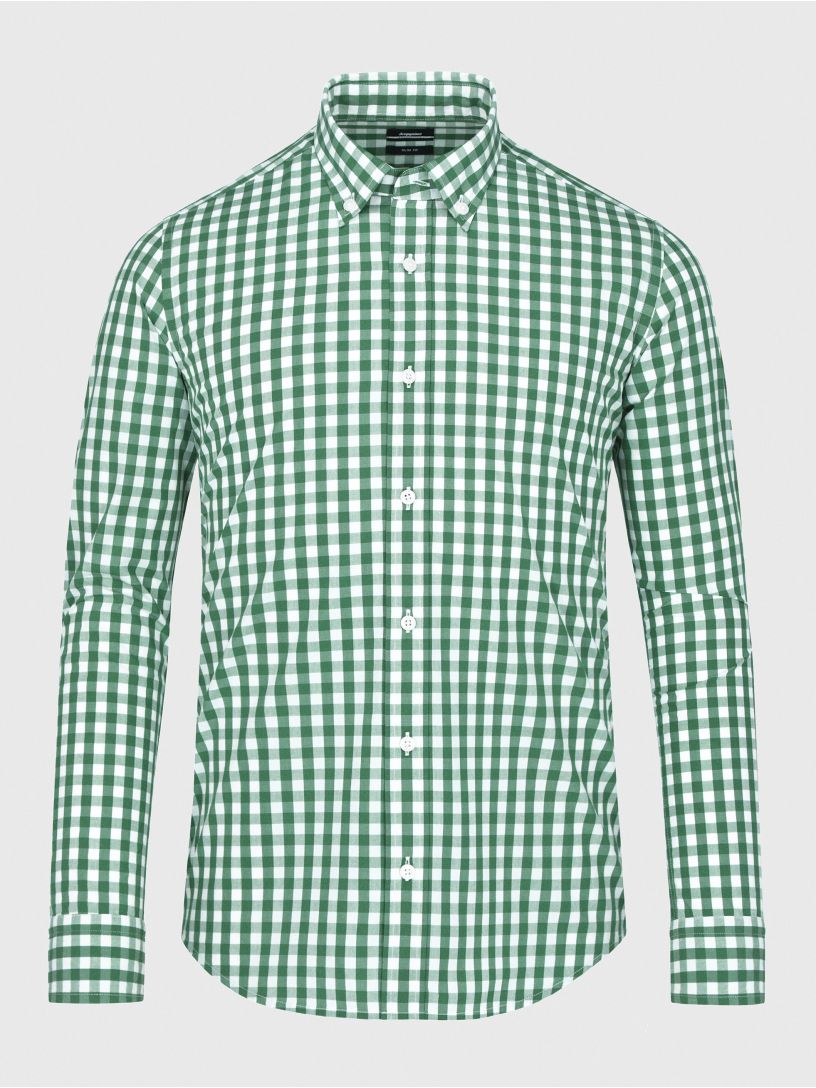 Camisa Casual Vichy Essentials Slim Fit