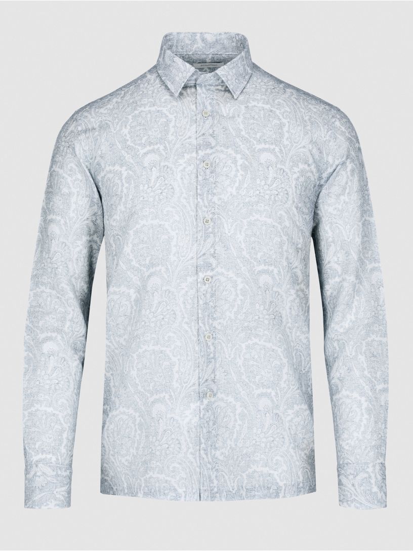 Camisa Casual SCP Edition de Paisleys Lino-Algodón