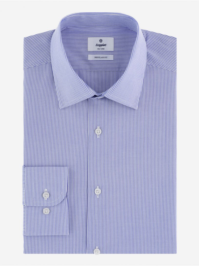Camisa Business Casual Popelina 50s a Rayas