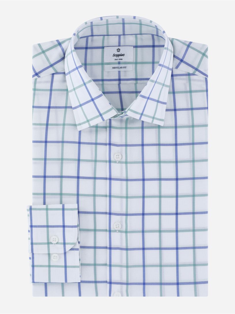 Camisa Business Casual Algodón Étamine a Cuadros