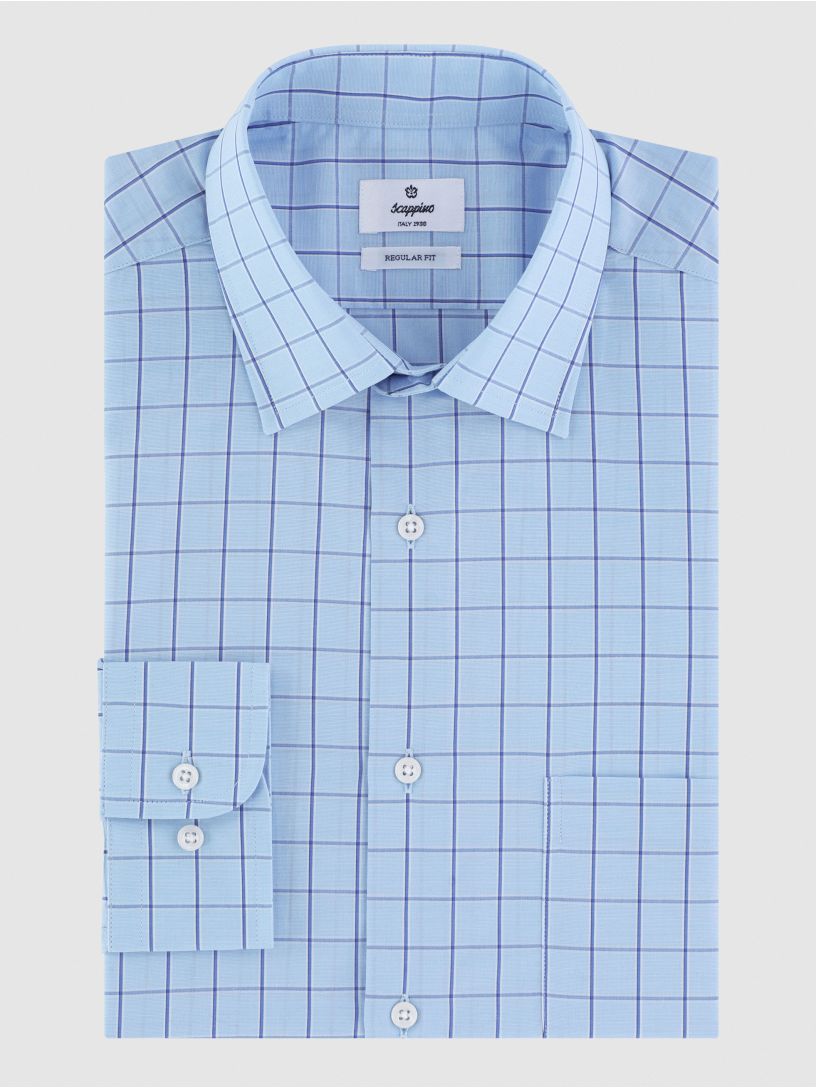 Camisa de Vestir Popelina 60's a Cuadros