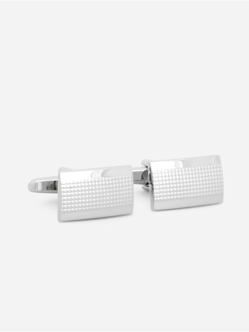 Mancuernilla Rectangular Texturizada