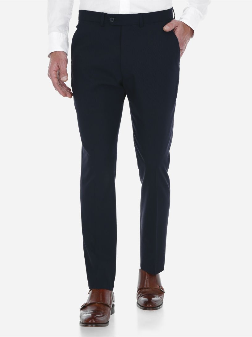 Pantalon de Vestir Slim Fit Basico de Lana