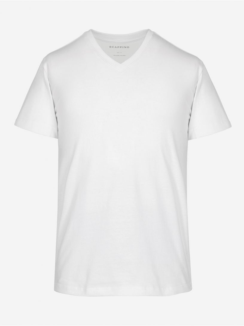 T-Shirt Cuello en V 100% Algodón