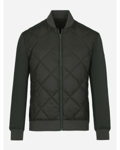 Semi-Quilted Jacket in Rhombus