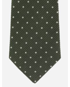 Manzoni Wool Tie with dots in wool