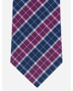 Corbata Manzoni de Cuadros Tricolor