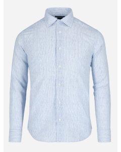 Camisa a Rayas Lino Melange