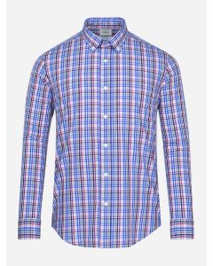 Camisa Casual Mediterraneo Algodon a Cuadros
