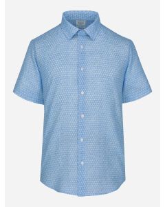 Camisa Casual Manga Corta Lino-Algodon