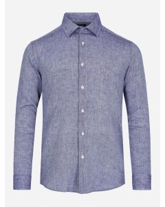 Camisa Casual Pure Linen Manga Larga