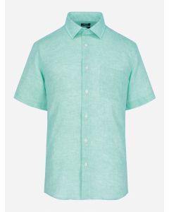 Camisa Casual Pure Linen Manga Corta