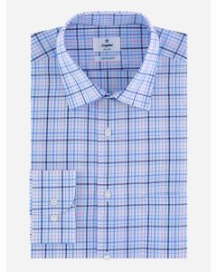 Camisa Business Casual Popelina a Cuadros