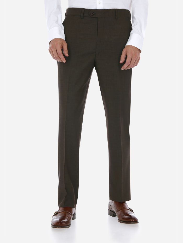 Wool Super100's Twill Slacks | OVY